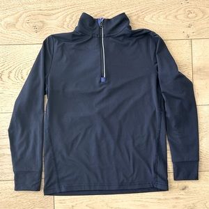 Ralph Lauren Boys Navy Half-Zip Performance Pullover Size 6